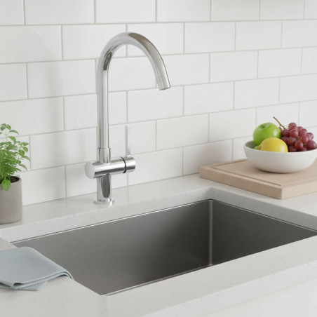 Bateria Zlewozmywakowa Stojąca z wylewką U ALITA Chrom Laveo