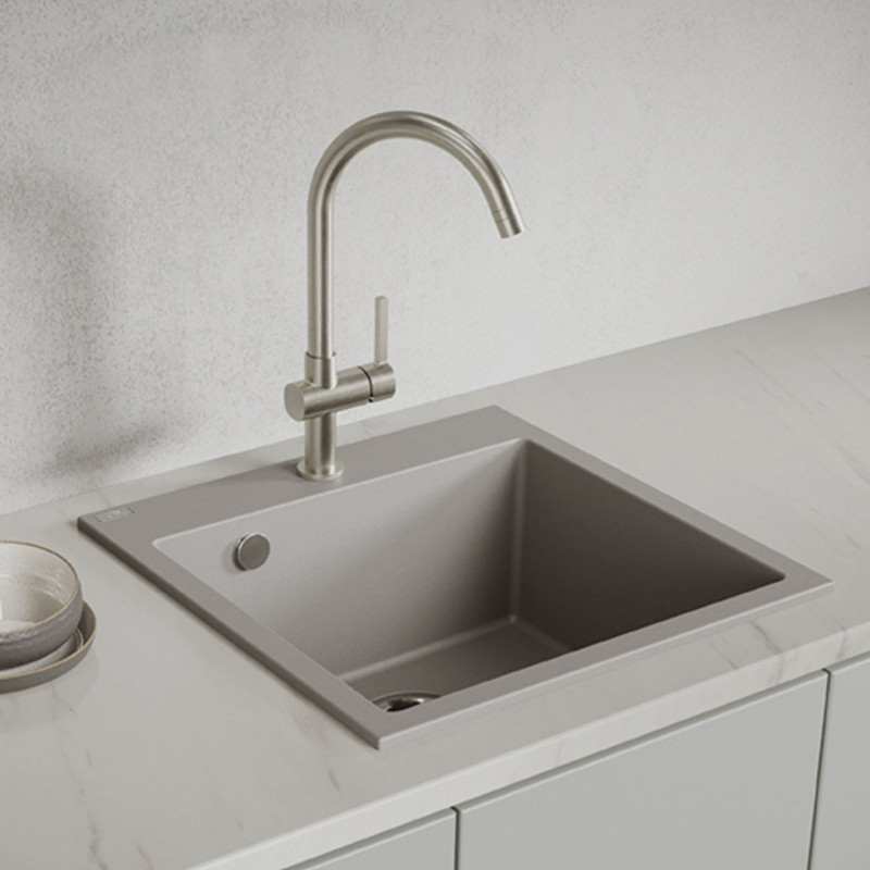 Zlew Zlewozmywak Jednokomorowy Alena Szary