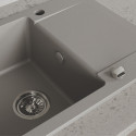 Zlewozmywak Granitowy Jednokomorowy Szary CELEBES