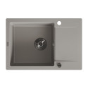 Zlewozmywak Granitowy Jednokomorowy Szary CELEBES