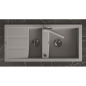 Zlew Zlewozmywak Granitowy Szary 1,5 Komorowy Zlew Zlewozmywak Granitowy Szary 1,5 Komorowy