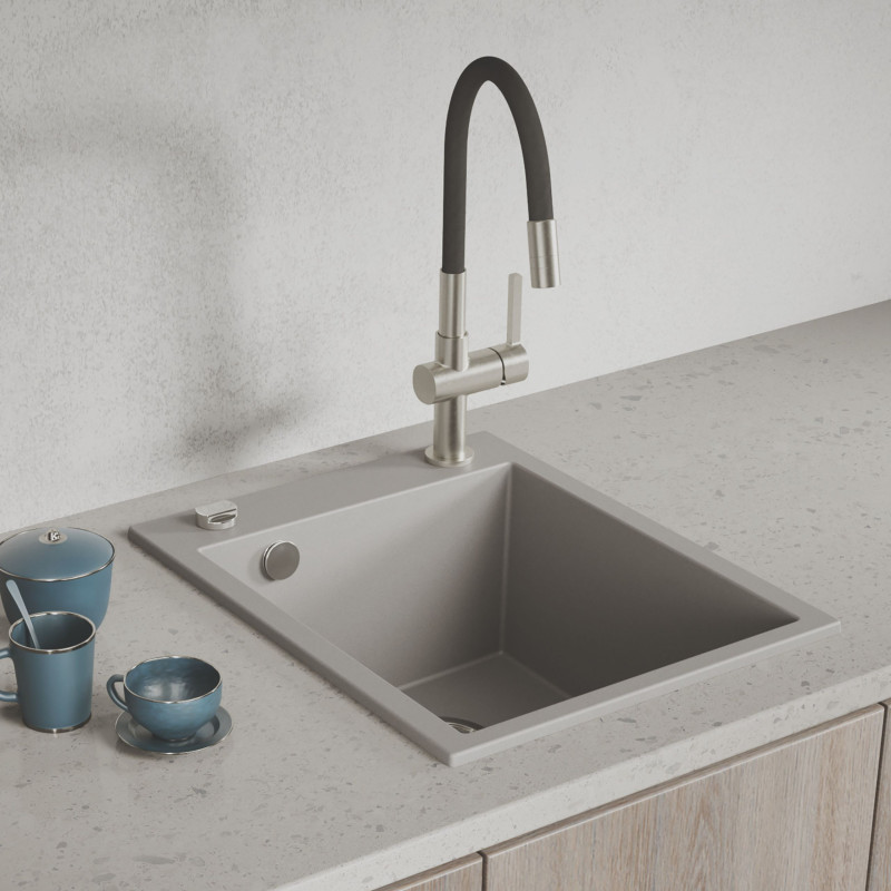 Zlew Zlewozmywak Granitowy Szary CHICHI