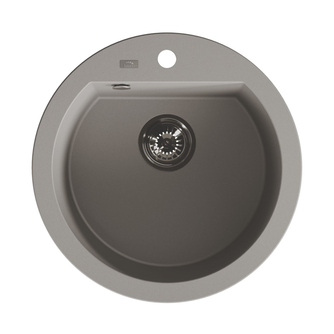 Zlew Zlewozmywak Granitowy Szary Okrągły Dafne