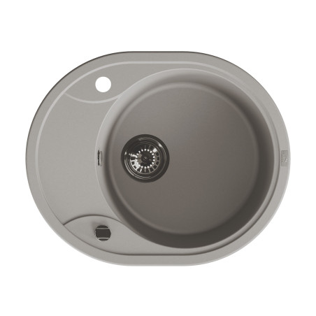 Zlew Zlewozmywak Jednokomorowy Szary z Ociekaczem Zlew Zlewozmywak Jednokomorowy Szary z Ociekaczem