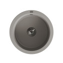 Zlew Zlewozmywak Granitowy Okrągły Szary DAFNE