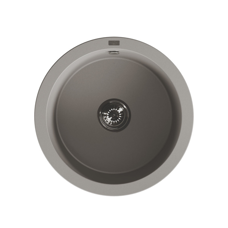 Zlew Zlewozmywak Granitowy Okrągły Szary DAFNE