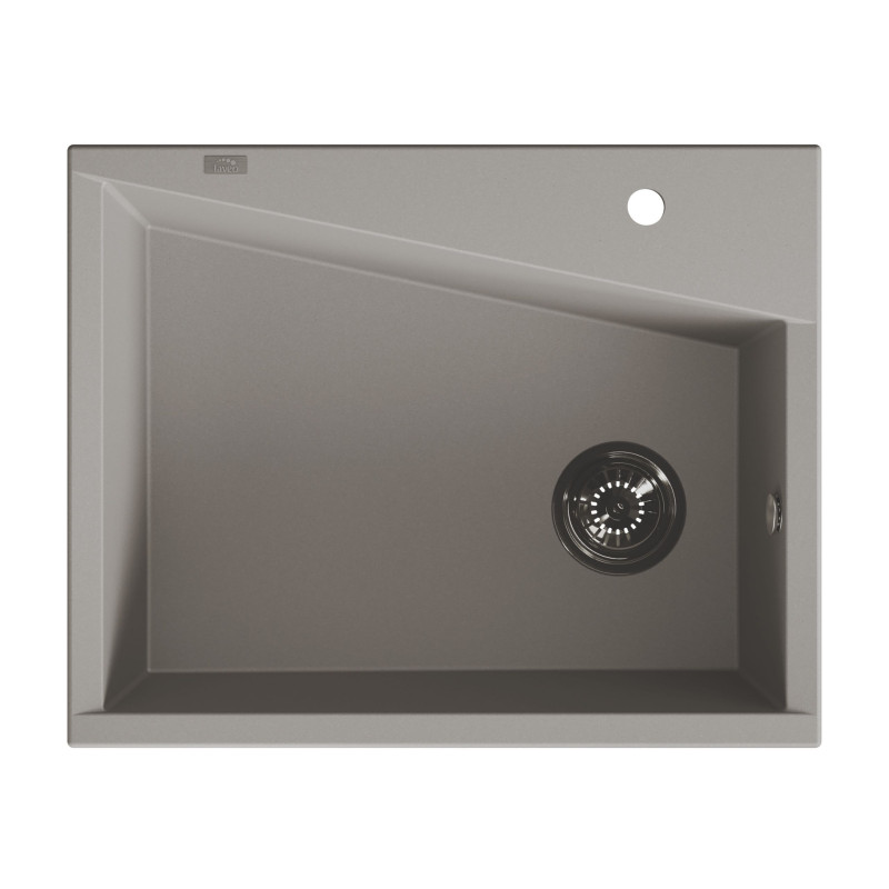 Zlew Zlewozmywak Granitowy Szary GRENADA