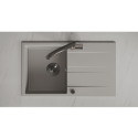 Zlewozmywak Zlew Granitowy Jednokomorowy Szary z Ociekaczem LAUT Zlewozmywak Zlew Granitowy Jednokomorowy Szary z Ociekaczem LAUT