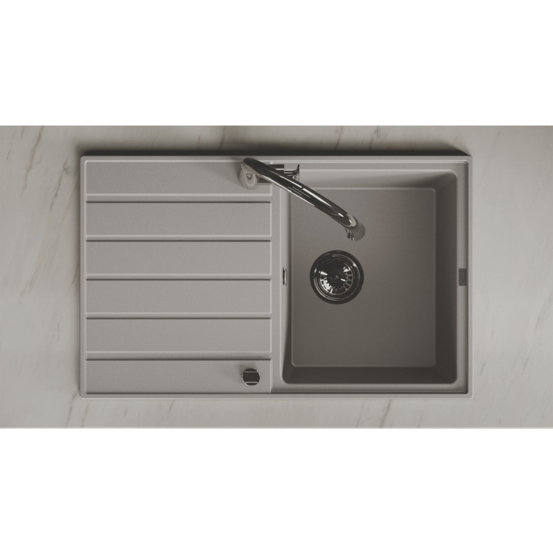 Zlew Zlewozmywak Granitowy Szary Margarita