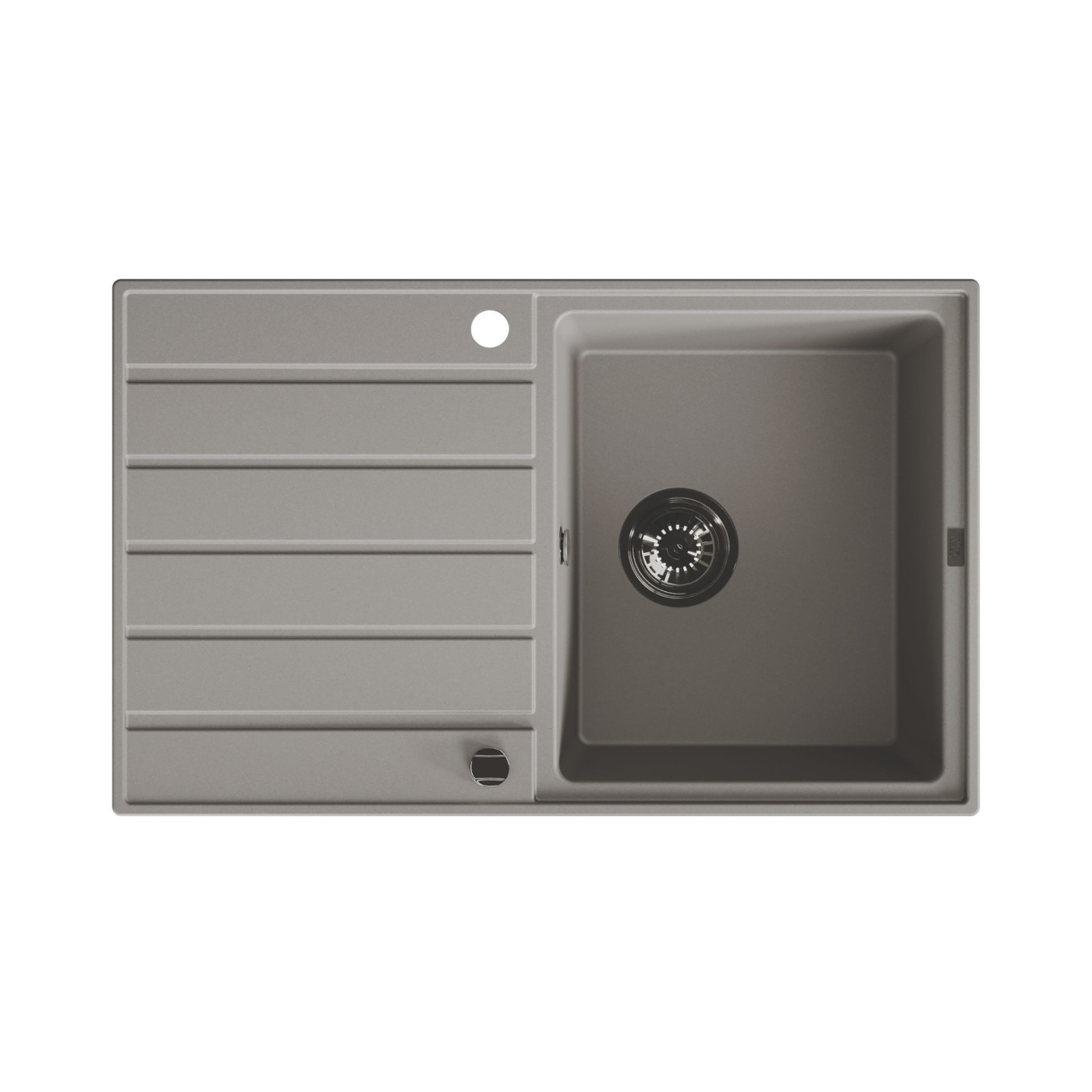 Zlew Zlewozmywak Granitowy Szary Margarita