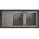 Zlew Zlewozmywak Granitowy Szary 2 Komorowy MEGALO Zlew Zlewozmywak Granitowy Szary 2 Komorowy MEGALO