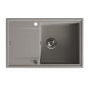 Zlew Zlewozmywak Granitowy Szary Megalo