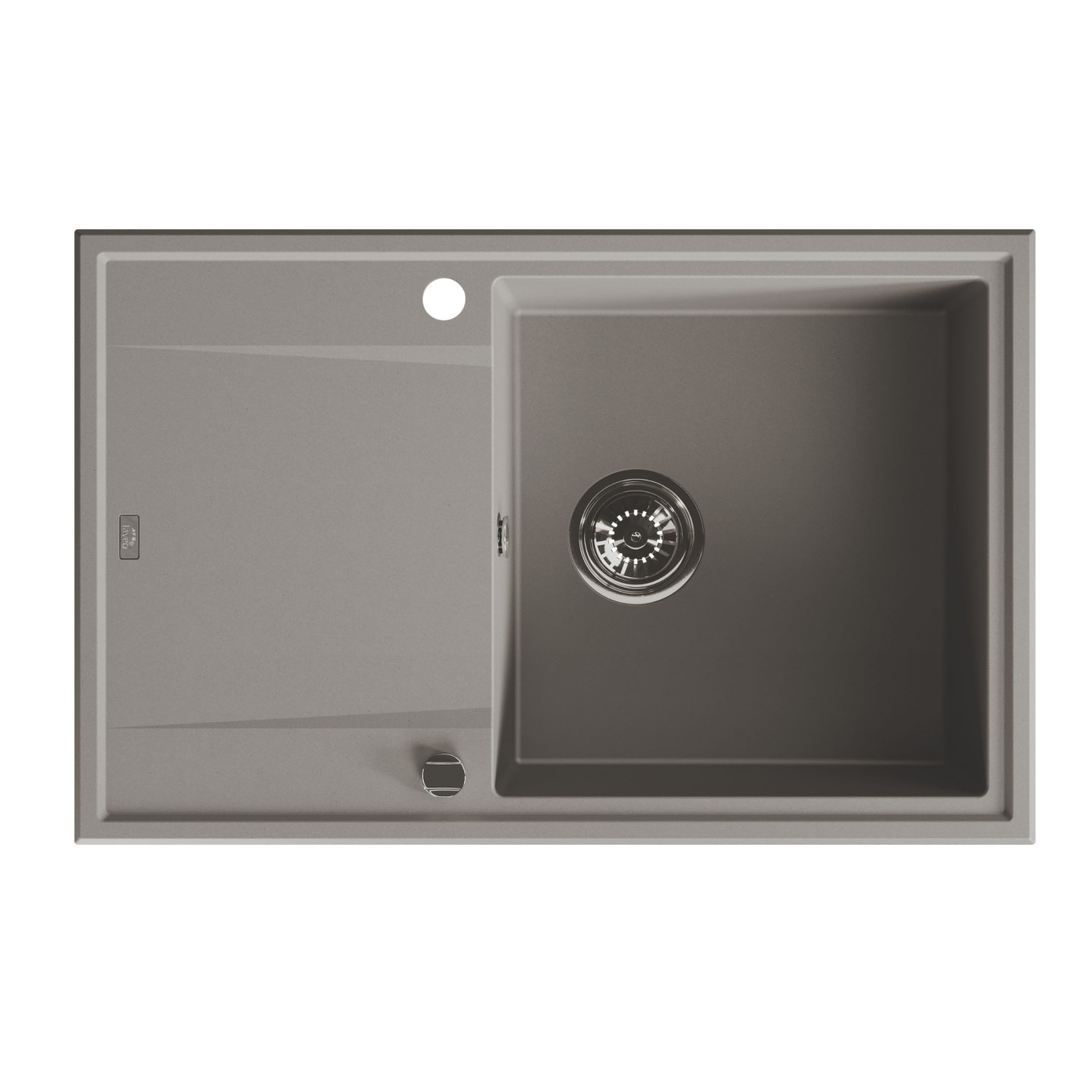 Zlew Zlewozmywak Granitowy Szary Megalo