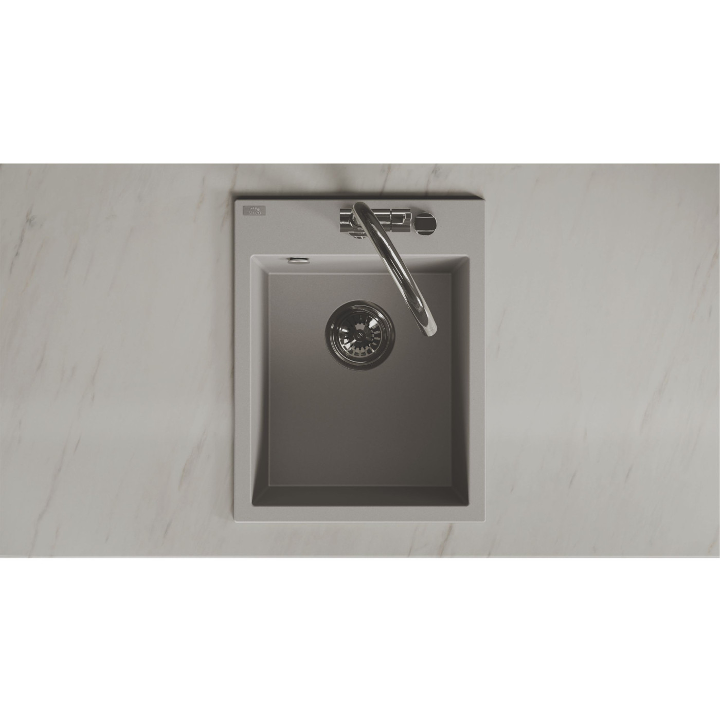 Zlew Zlewozmywak Granitowy Szary MONCHICHI Zlew Zlewozmywak Granitowy Szary MONCHICHI