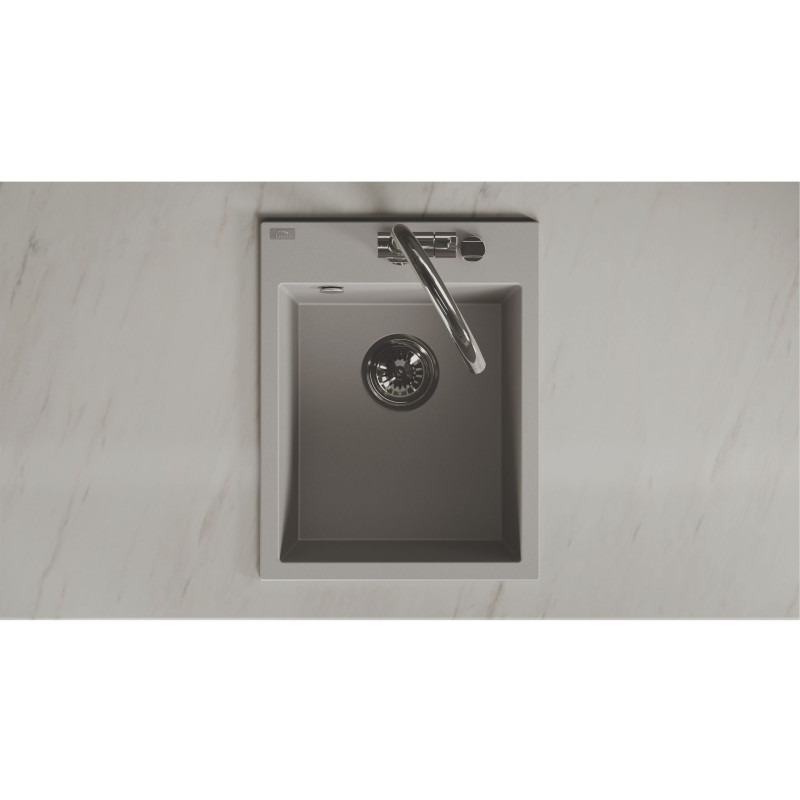Zlew Zlewozmywak Granitowy Szary MONCHICHI Zlew Zlewozmywak Granitowy Szary MONCHICHI