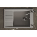 Zlew Zlewozmywak Granitowy szary z Półociekaczem Pionier
