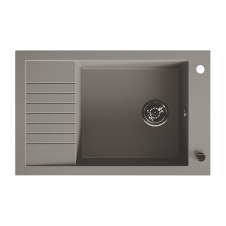 Zlew Zlewozmywak Granitowy szary z Półociekaczem Pionier Zlew Zlewozmywak Granitowy szary z Półociekaczem Pionier