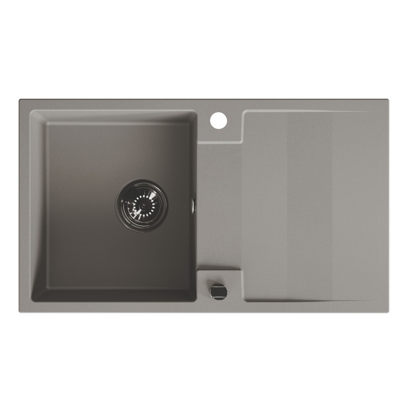 Zlewozmywak Granitowy Jednokomorowy Szary RAB Zlewozmywak Granitowy Jednokomorowy Szary RAB