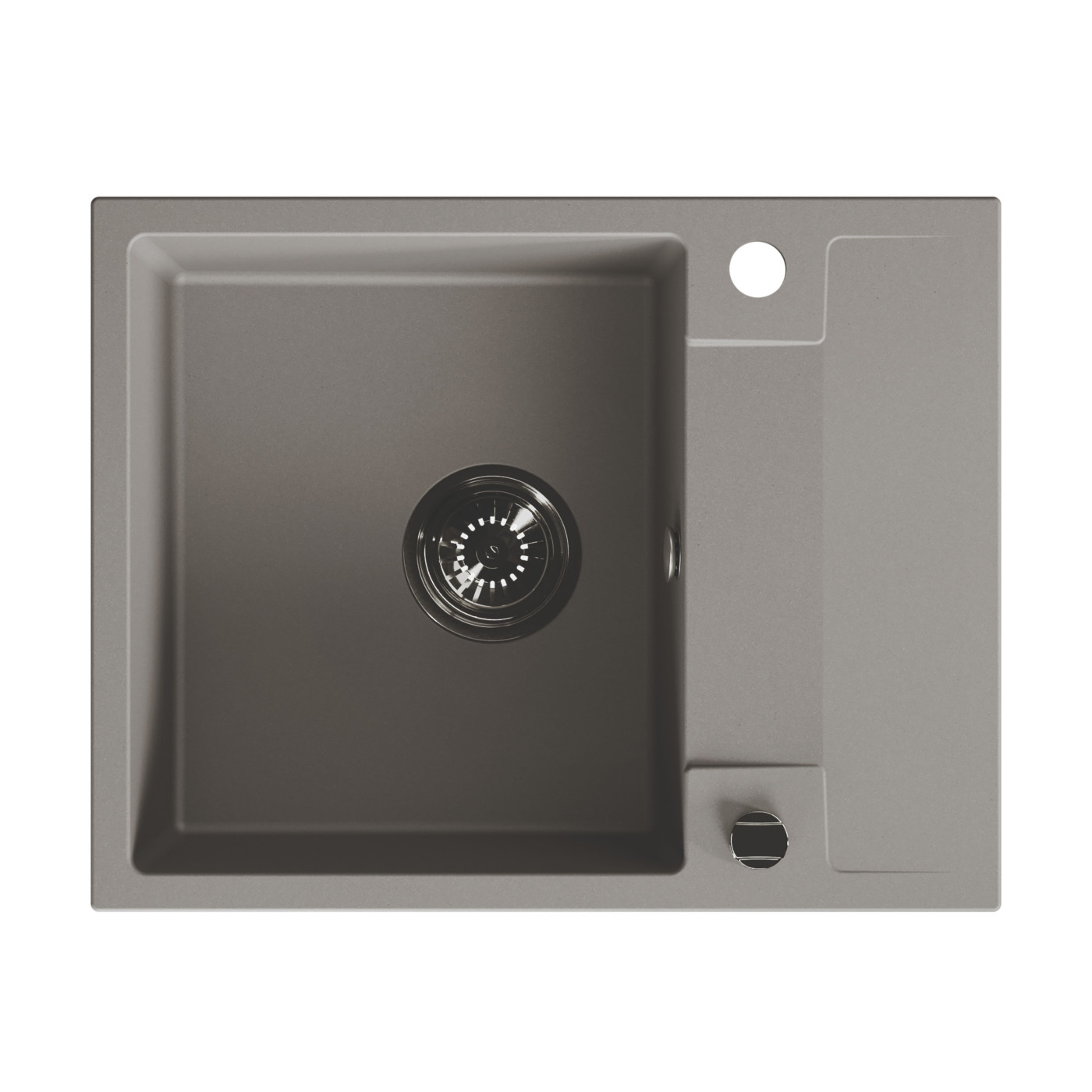 Zlewozmywak Granitowy Jednokomorowy Szary