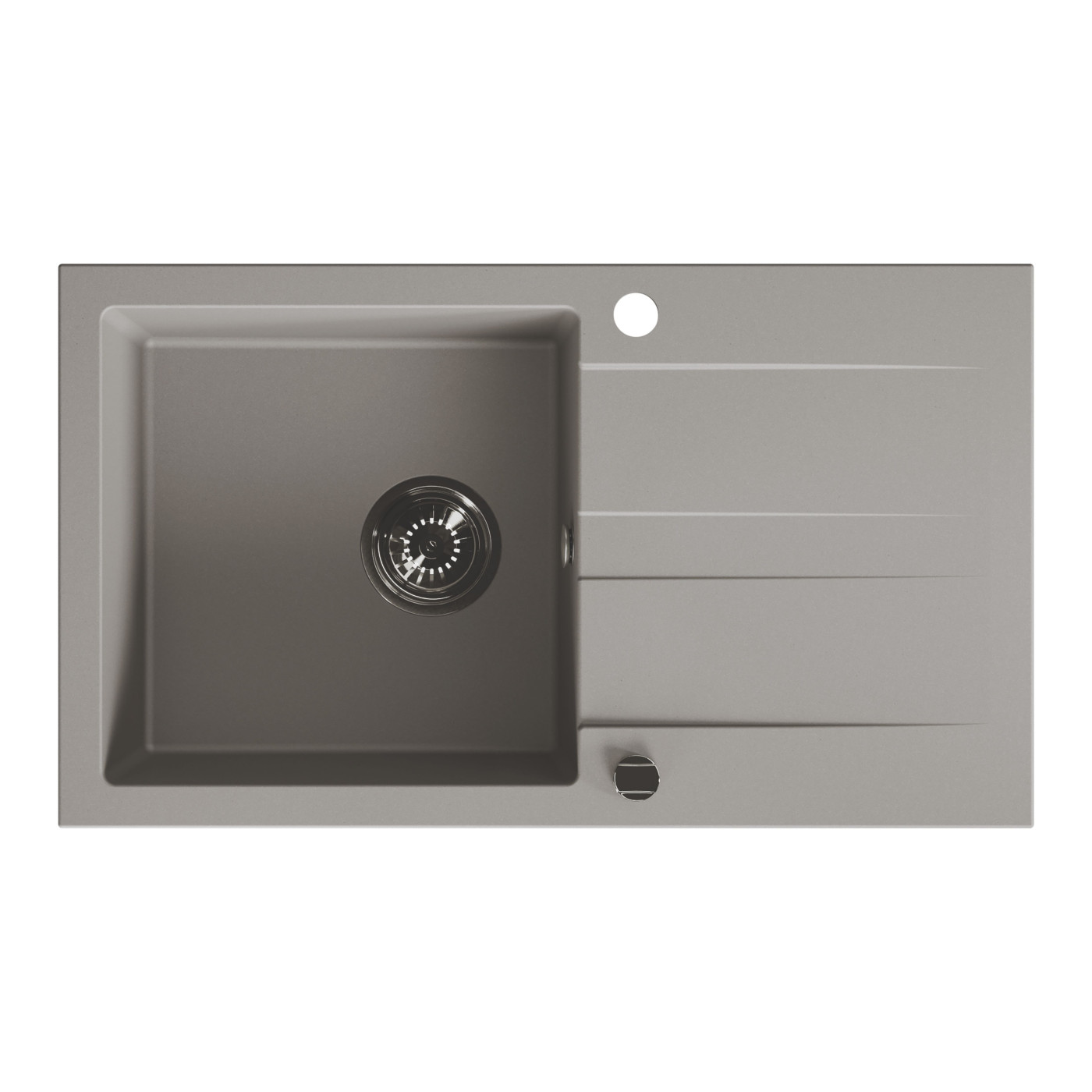 Zlewozmywak Zlew Granitowy z Syfonem Szary