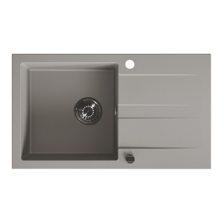 Zlewozmywak Zlew Granitowy z Syfonem Szary