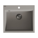 Zlewozmywak Jednokomorowy Granitowy Szary TAU Zlewozmywak Jednokomorowy Granitowy Szary TAU