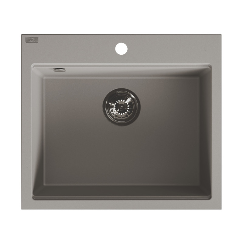 Zlewozmywak Jednokomorowy Granitowy Szary TAU Zlewozmywak Jednokomorowy Granitowy Szary TAU