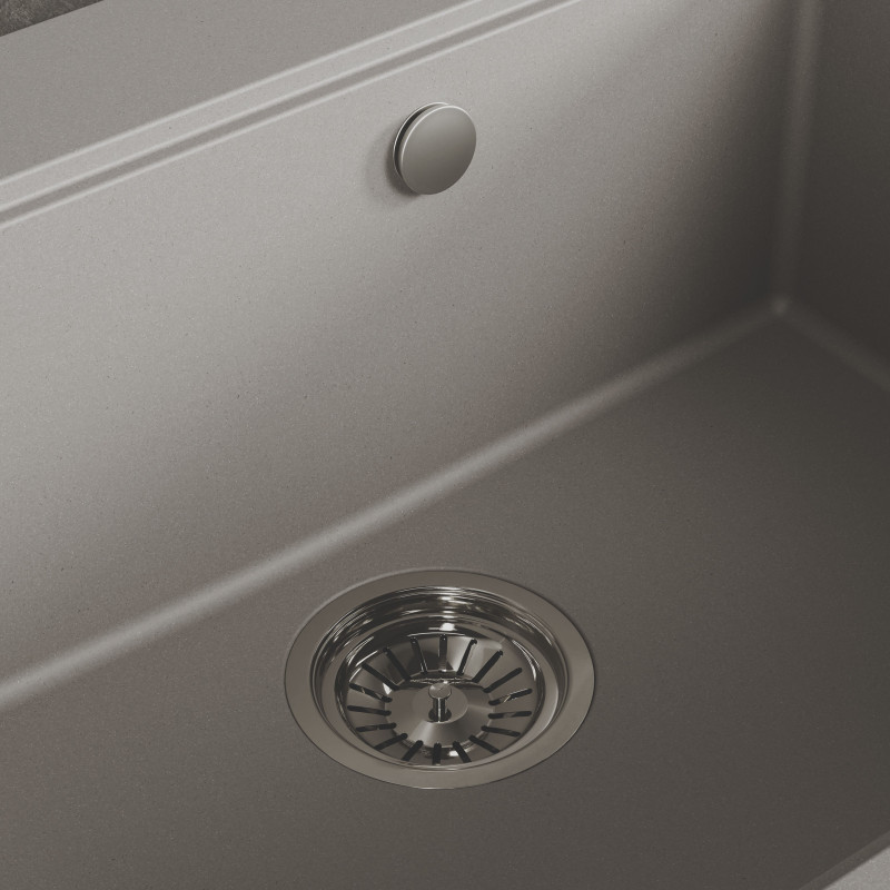 Zlew Zlewozmywak Granitowy Szary TAU Zlew Zlewozmywak Granitowy Szary TAU