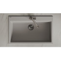 Zlew Zlewozmywak Granitowy Szary TAU Zlew Zlewozmywak Granitowy Szary TAU