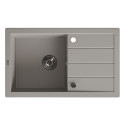 Zlewozmywak Jednokomorowy Granitowy Szary 790x480mm Trzynastka