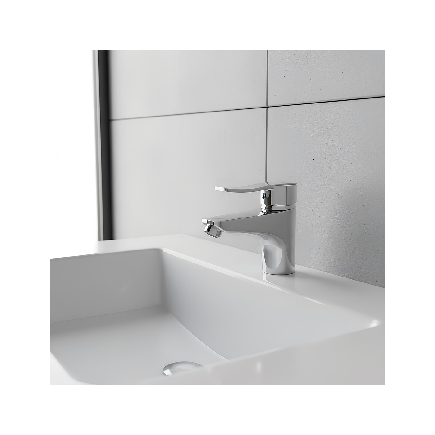 Bateria Umywalkowa Stojąca z Korkiem MADERA Bateria Umywalkowa Stojąca z Korkiem MADERA