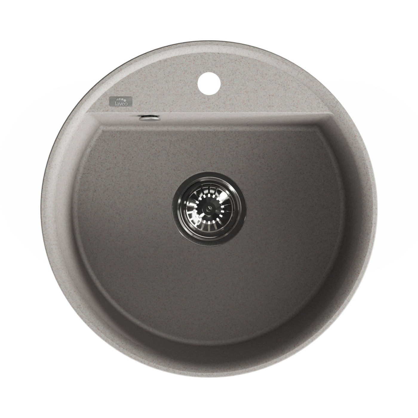 Zlewozmywak Granitowy Okrągły Beżowy Muna Zlewozmywak Granitowy Okrągły Beżowy Muna