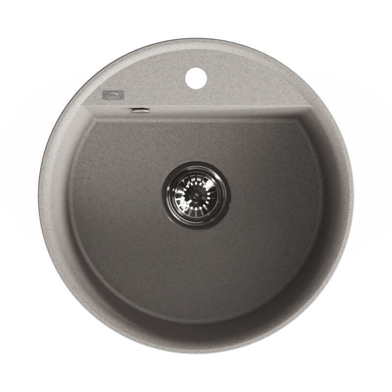 Zlewozmywak Granitowy Okrągły Beżowy Muna Zlewozmywak Granitowy Okrągły Beżowy Muna