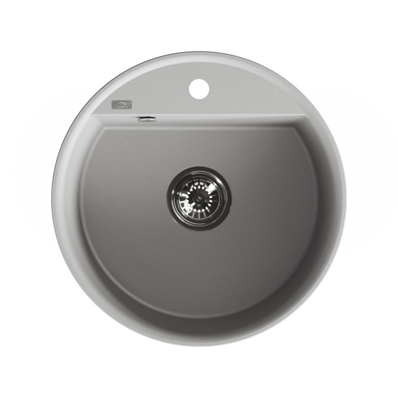 Zlewozmywak Granitowy Okrągły Szary Muna