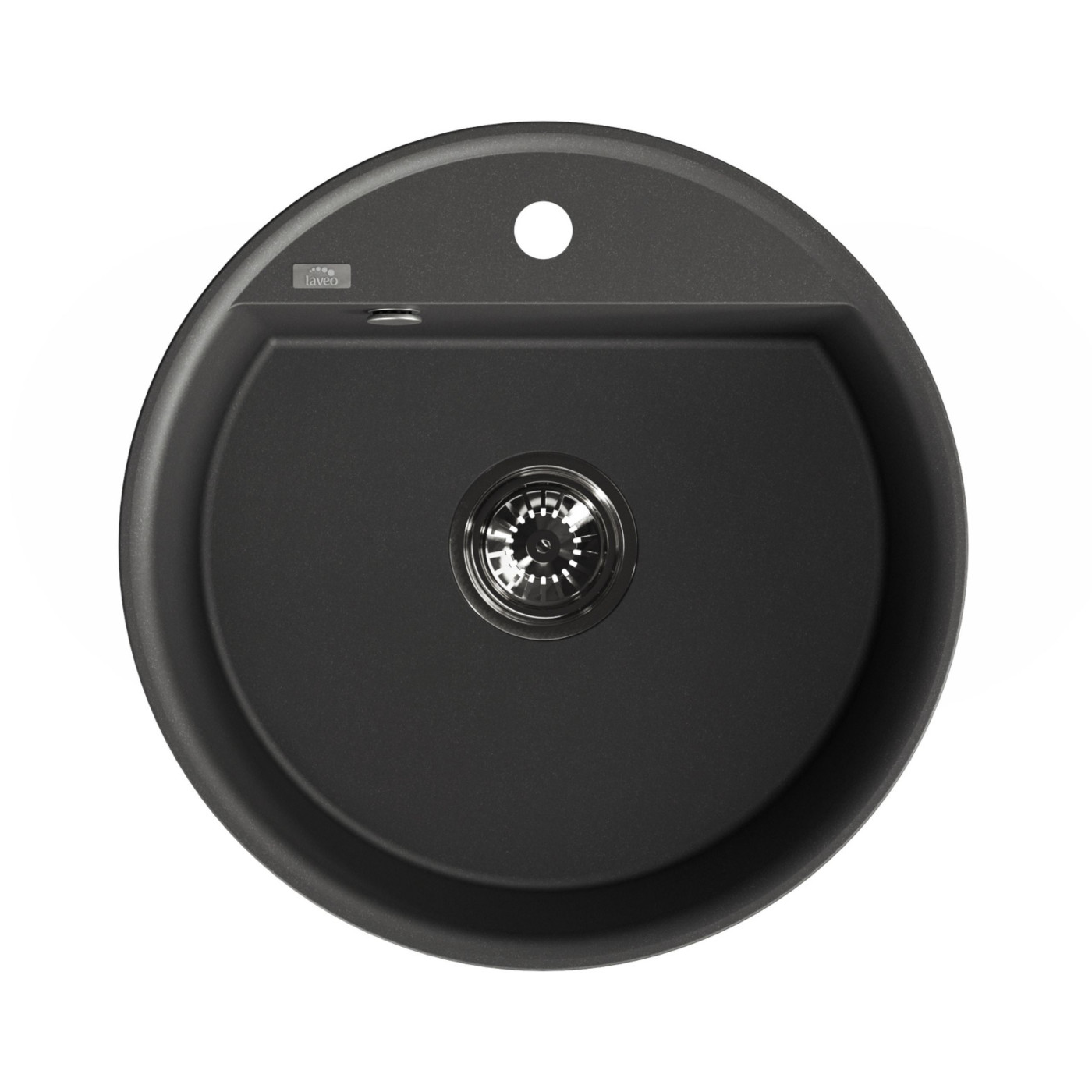 Zlewozmywak Granitowy Okrągły Czarny Muna Zlewozmywak Granitowy Okrągły Czarny Muna