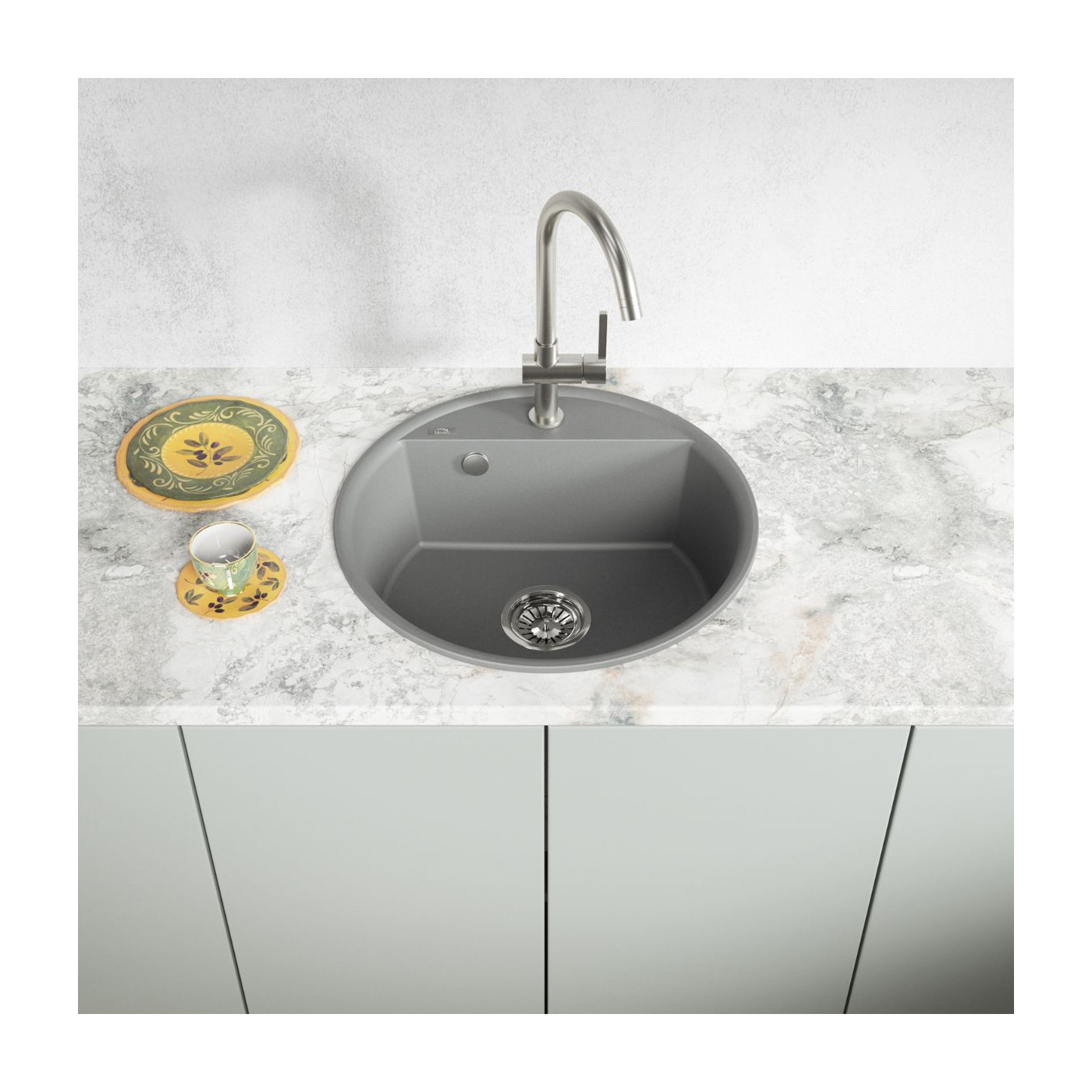 Zlewozmywak Granitowy Okrągły Volcano Muna Zlewozmywak Granitowy Okrągły Volcano Muna