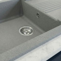 Zlewozmywak Granitowy Jednokomorowy Celia Szary Zlewozmywak Granitowy Jednokomorowy Celia Szary