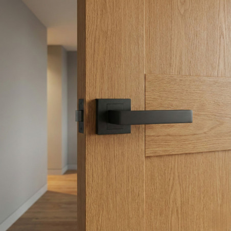 Klamka Wewnętrzna Qubik II Czarna