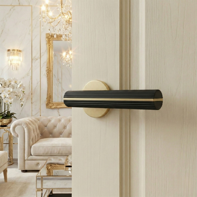 Klamka do Drzwi Wewnętrznych Czarno Złota MAIO II Kuchinox Klamka do Drzwi Wewnętrznych Czarno Złota MAIO II Kuchinox