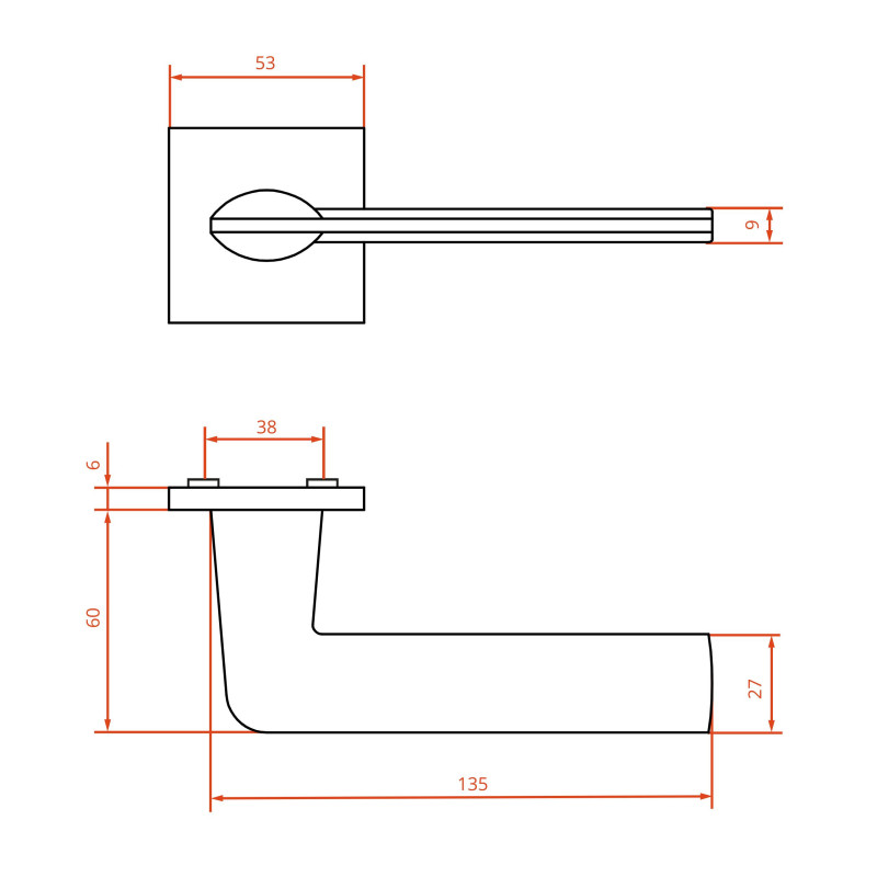 Klamka do Drzwi Wewnętrznych Czarna z Elementami Złota Maroko Klamka do Drzwi Wewnętrznych Czarna z Elementami Złota Maroko