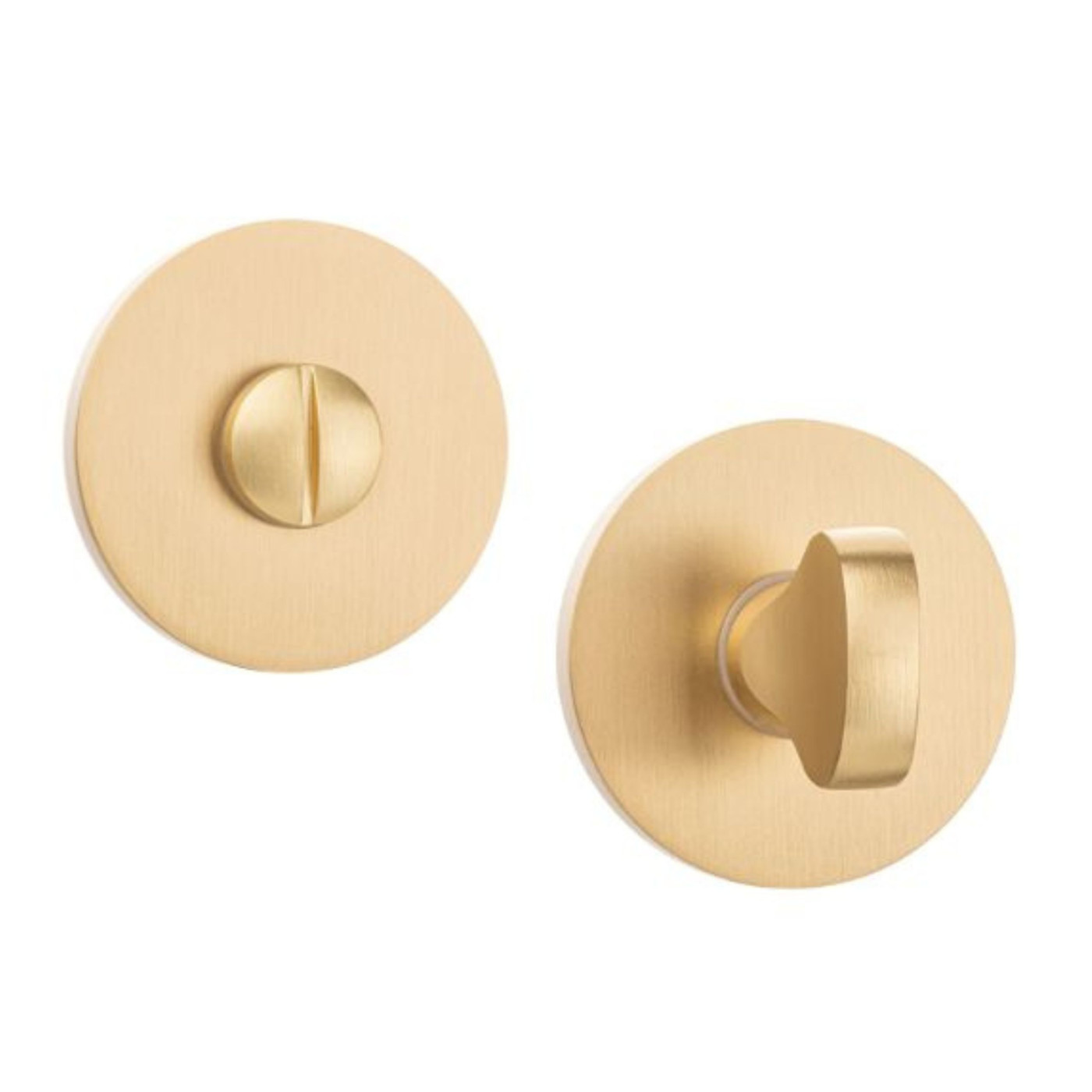 Rozeta Okrągła WC Szyld do Klamki Wewnętrznej Złota Mat