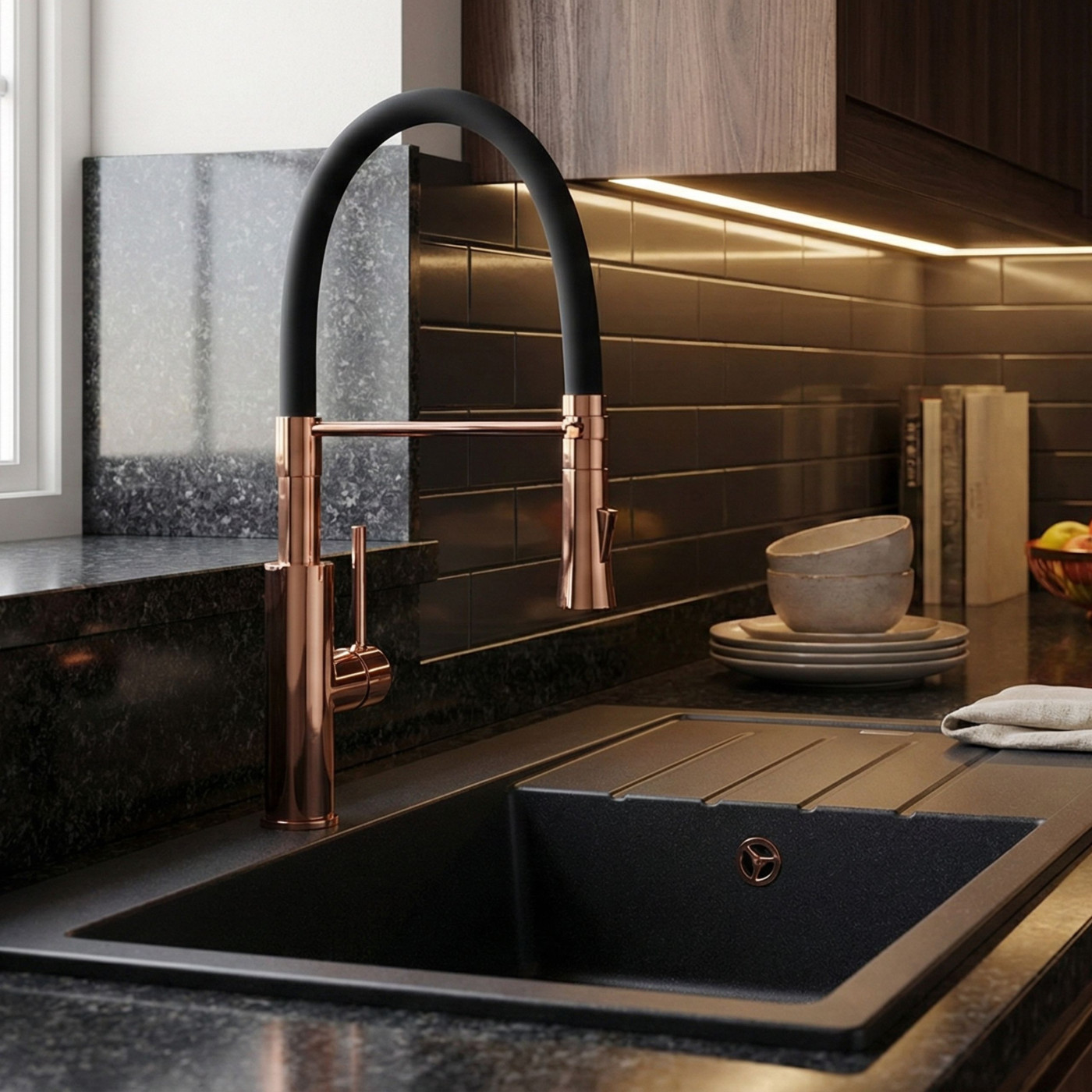 Bateria Kuchenna z Elastyczną Wylewką SHIRE