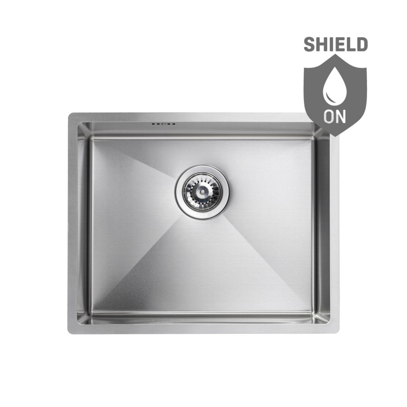 Zlew Zlewozmywak Jednokomorowy Stalowy z Syfonem Inox Marmara