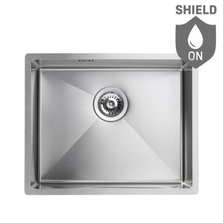 Zlew Zlewozmywak Jednokomorowy Stalowy z Syfonem Inox Marmara