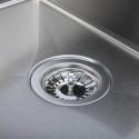 Zlew Zlewozmywak Jednokomorowy Stalowy z Syfonem Inox Marmara