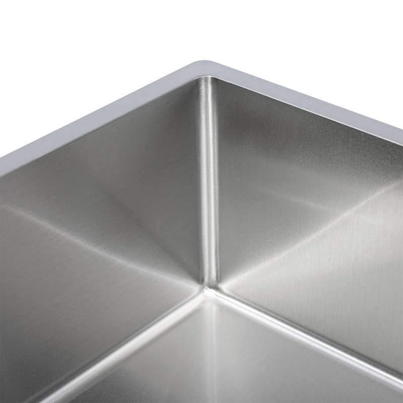 Zlew Zlewozmywak Jednokomorowy Stalowy z Syfonem Inox Marmara