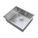 Zlew Zlewozmywak Jednokomorowy Stalowy z Syfonem Inox Marmara