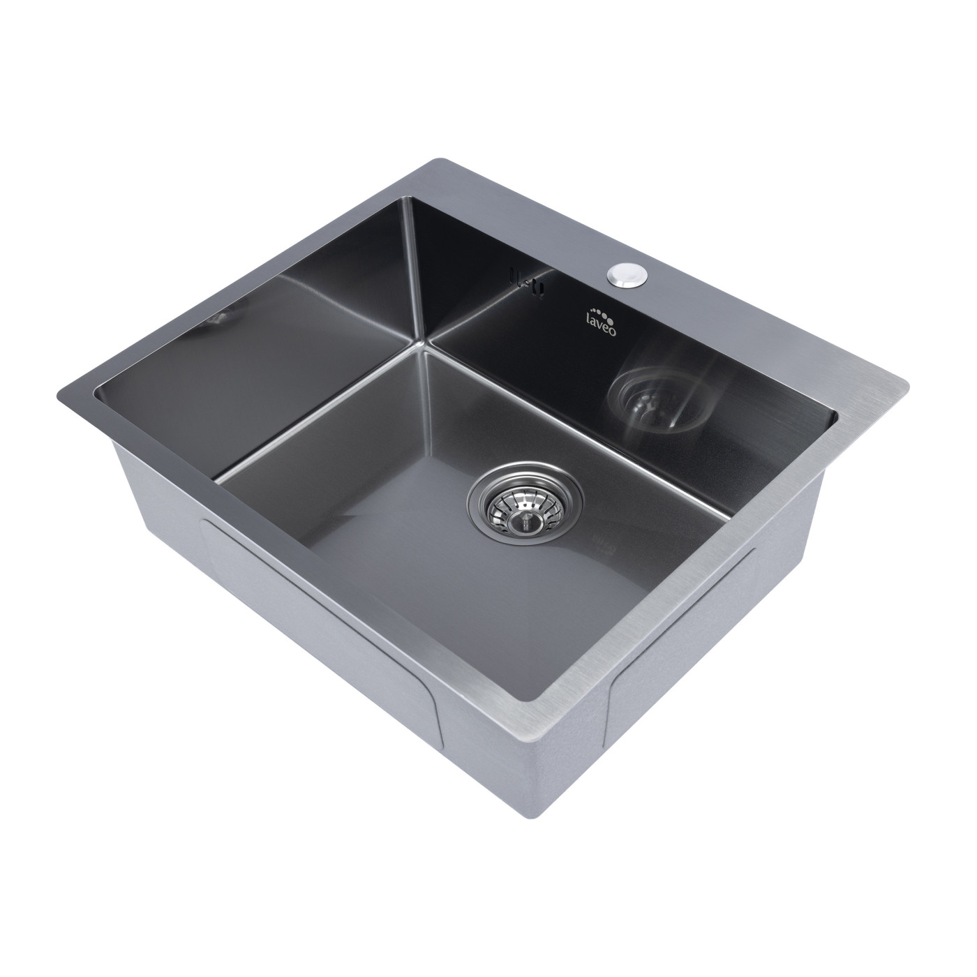 Zlewozmywak Jednokomorowy Wpuszczany Stalowy Grafit MARMARA Laveo Zlewozmywak Jednokomorowy Wpuszczany Stalowy Grafit MARMARA Laveo