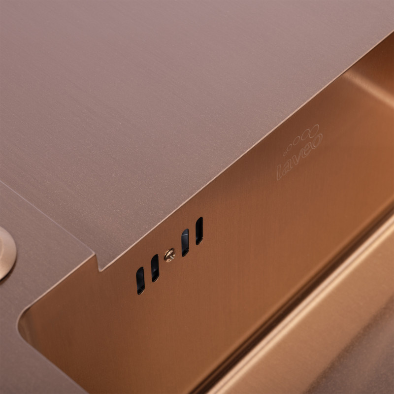 Zlewozmywak Jednokomorowy z Ociekaczem Stalowy Miedź Marmara