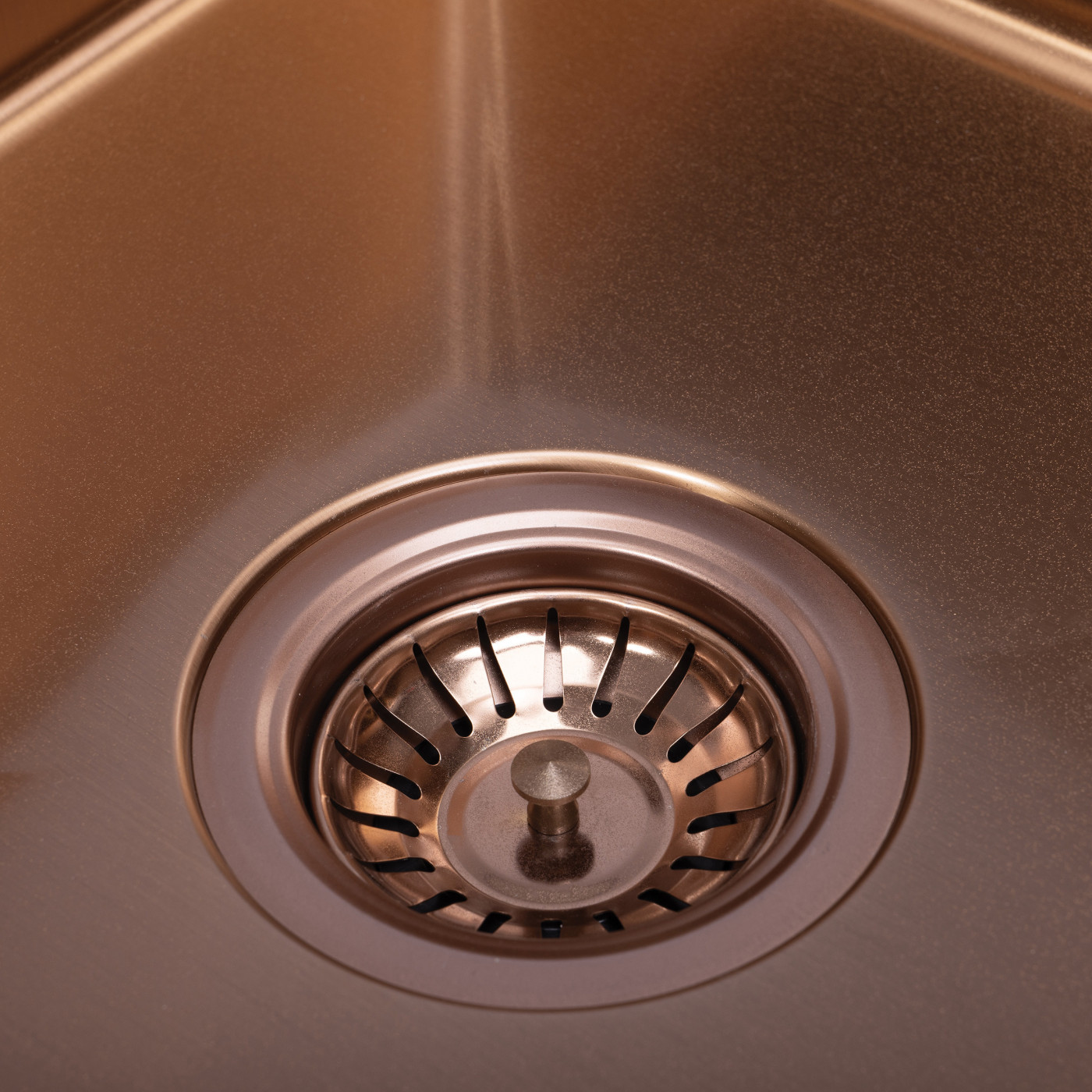 Zlewozmywak Jednokomorowy z Ociekaczem Stalowy Miedź Marmara